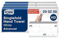 TORK Papierhandt&uuml;cher 290258 H3 Advanced Zick-Zack-Falzung 2-lagig 3.750...