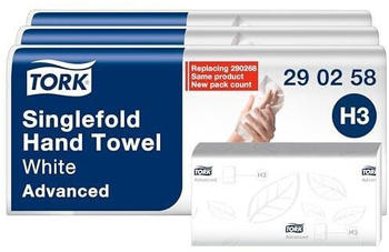 Tork Advanced C&C H3 Papierhandt&uuml;cher 2-lagig wei&szlig; Z-Falzung (3750 Stk.)