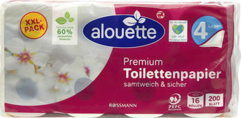 Alouette Premium Toilettenpapier weiß (16 Rollen)