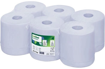 Wepa Professional Satino Handtuchrolle 317700 20x25cm 150m 2lg blau geprägt 6 St./Pack