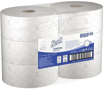 Kimberly-Clark Scott Toilettenpapier CONTROL 8569 2lagig wei&szlig; 6 Rl./Pack.