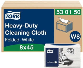 Tork Reinigungst&uuml;cher Premium 530 1-lagig 38,5x32cm wei&szlig; VE=8x45 T&uuml;cher