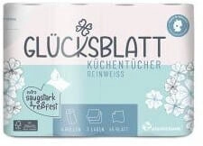 oecolife Fripa Glücksblatt Küchenrolle, 3-lagig, weiß 3284000 , 1 Packung = 4 Rollen à 45 Blatt