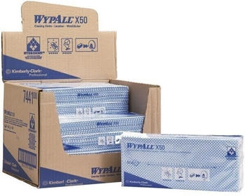 Kimberly-Clark Wischtuch X50, 1-lagig, 50 Stück, blau