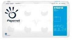 Papernet Toilettenpapier, 2-lagig, weiß 416618 , 1 Karton = 6 Packungen à 8 x 500 Blatt