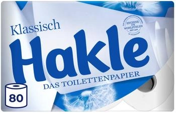 Hakle Klassisch Toilettenpapier 3-lagig weiß (80 Rollen)