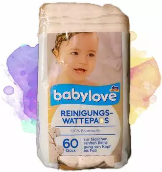 Babylove Reinigungs-Wattepads (4 x 60 Stk.)