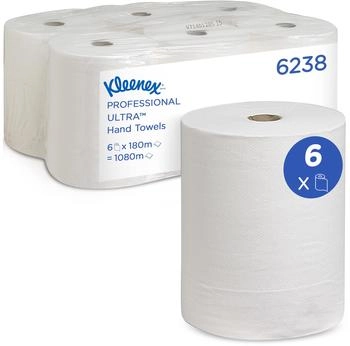 Kleenex 6238 Airflex Ultra Handtuchrollen 2-lagig (6 Stk.)