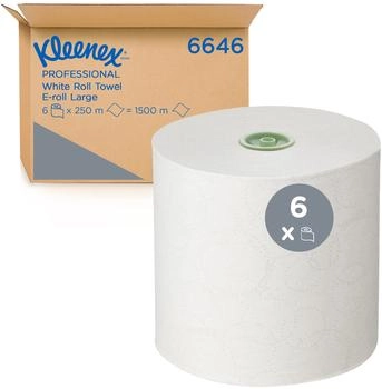 Kleenex (16.13 EUR / Stück) Kimberly-Clark Handtuchrolle 6646 250m ws 6St. Kimberly-Clark 6 Stück
