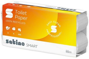 Wepa Professional Satino Toilettenpapier 060610 Smart 2lg weiß RC 250Blatt 8 St./Pack