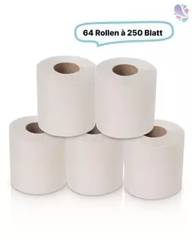 Blanc Hygienic Toilettenpapierrollen 2-lagig hochweiß 64 Stk.