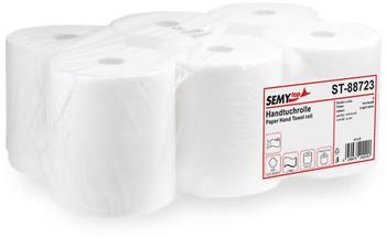 Semy Top Semy-Top Handtuchrollen ST-88723, 3-lagig, weiß, 21cm x 100m x 19cm, 6 Rollen