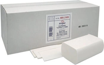 Fripa Falthandtuch COMFORT, W-Falz, 2-lagig, 15x124 Blatt, hochweiß