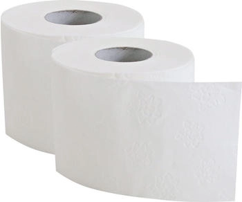 Mensch 64 Rollen 150 Blatt Toilettenpapier 4-lagig 9,4x13 cm Ø 10,8 cm - weiß 30424