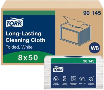 Tork Reinigungstücher, langlebig, W8, 38,5 x 30 cm, 1-lagig 90145 , 1 Karton = 8 Packungen à 50 Tücher