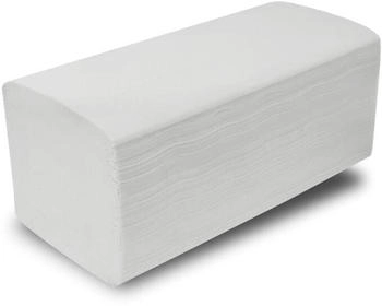 Plock 4000 Papierhandtücher - 24 x 22 cm - weiß - ZZ- V - Falz - Falthandtücher - weiß Papier