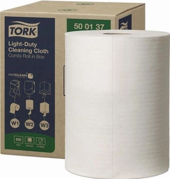 Tork Putztuch 500137 L264xB264ca.mm wei&szlig; 1-lagig 600 Blatt/Rolle
