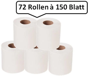 Blanc Hygienic Toilettenpapier 4-lagig weiß (72 Rollen)