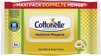Hakle Toilettenpapier Natürlich Pflegend, Feuchte Toilettentücher, Kamille und Aloe, 84 Tücher