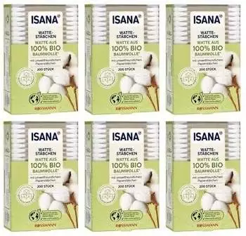 Rossmann Isana Bio-Wattestäbchen