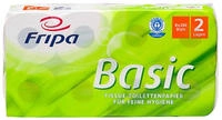 Fripa 8 Rollen Toilettenpapier, 2-lagiges Tissue 12 cm x 10 cm wei&szlig; "Basic" 250