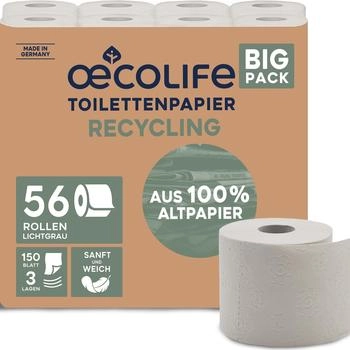 oecolife Recycling Toilettenpapier (56 Rollen)