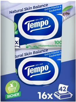 Tempo Feuchte Toilettent&uuml;cher Natural Skin Balance (16 x 42 Stk.)