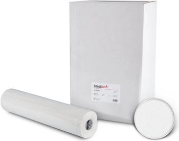 Semy Top SemyTop Abdeckrollen aus Zellstoff | 2-lagig, perforiert | hochweisse Ärzterollen | 59 cm breit | 9 Rollen - weiß Papier ST-88160