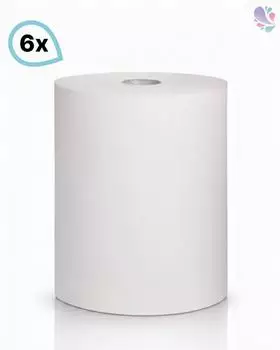 Blanc Hygienic Handtuchrollen SET 6 Rollen 2-lagig 140m je Rolle 100% Zellstoff robust & höchst ergiebig
