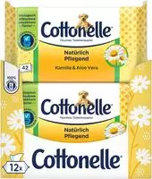 Cottonelle Feuchtes Toilettenpapier Kamille, 12 x 42 T&uuml;cher 504 St