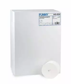 Funny Toilettenpapier kernlos 2-lagig hochweiß 900 Blatt 1 Karton = 36 Rollen