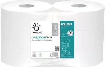 Papernet Dissolve Tech Maxi Jumbo Toilettenpapier 1-lagig Weiß 6 Stück