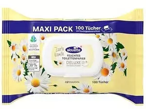 Alouette Feuchtes Toilettenpapier Deluxe 1-lagig 100 Tücher 1 Pack = 100 Tücher