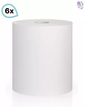 Blanc Hygienic Handtuchrolle universell einsetzbar Handtuchpapier f&uuml;r g&auml;ngige Handtuchrollenspender SET 6 Rollen 3-lagig 90m je Rolle