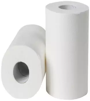 All Care Putzrollen mini Zellstoff 2-lagig 19 cm 72 Meter 24 Rollen weiß weiß Papier 2182-FSC-2