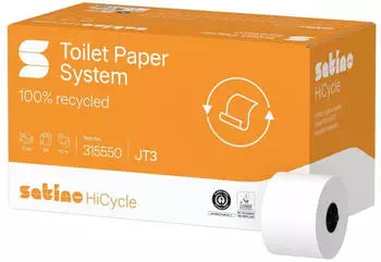 Satino HiCycle System-Toilettenpapier JT3 3-lagig 70 Meter 1 Pack = 24 Rollen