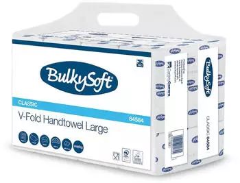 All Care BulkySoft Handtücher Z-Falz Zellstoff 2-lagig 3000 Papierhandtücher weiß Papier