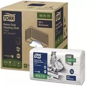Tork Biobasiertes Hochleistungs-Reinigungstuch, W4, 105 Blatt, 4er-Pack blau Papier
