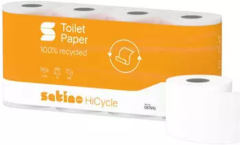 Satino HiCycle Toilettenpapier MT1 Recycling 2-lagig 400 Blatt 1 Pack = 48 Rollen