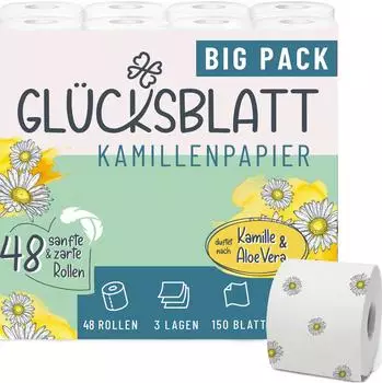Fripa Glücksblatt Toilettenpapier Kamille 48 St