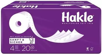 Hakle Sanft & Sicher 4-lagig (20 Stk.)