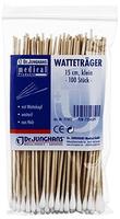 Wattest&auml;bchen Holz 15 cm mit Wattekopf 100 St
