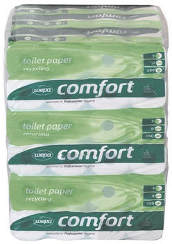 Wepa Professional comfort recycling Toilettenpapier 3-lagig (72 Rollen)