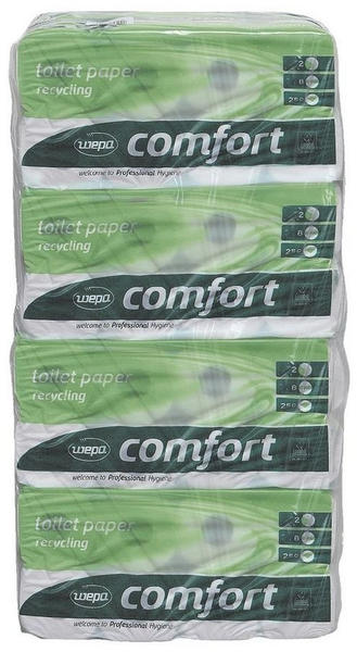 Wepa Professional comfort recycling Toilettenpapier 2-lagig (64 Rollen)