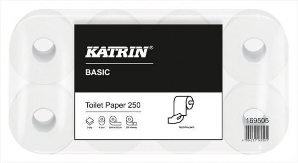 Katrin Basic recycling Toilettenpapier 2-lagig (64 Rollen)