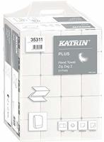 KATRIN&reg; Papierhandtuch, PLUS Zig Zag 2, Tissue, 2lagig, V-Falzung, 20 x 200 T&uuml;cher,