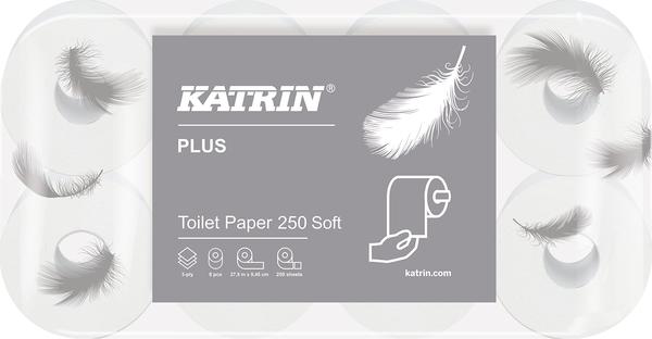 Katrin Toilettenpapier Plus Soft weiß 3-lagig 72 Rollen