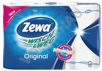 Zewa K&uuml;chenrollen WISCH&WEG Original 2-lagig, 4 Rollen