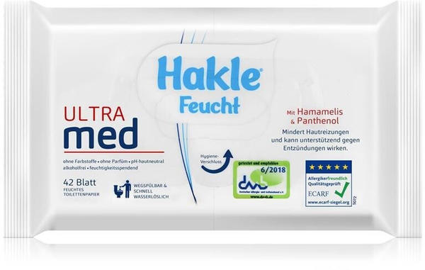 Hakle Feucht Ultra Med Hamamelis & Panthenol 42 Blatt