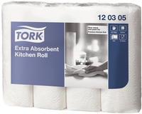 Tork 120305, Tork Premium K&uuml;chenrolle 26 x 24 cm, 3-lagig, wei&szlig; 4 Rollen je 51